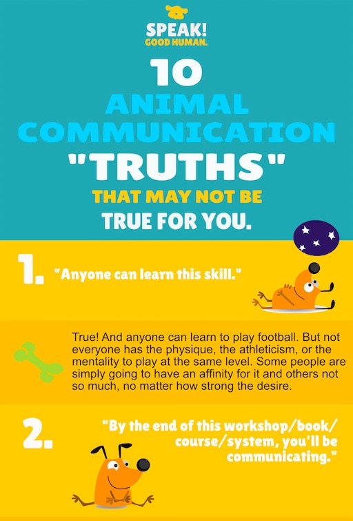 10 Animal Communication truths infographic